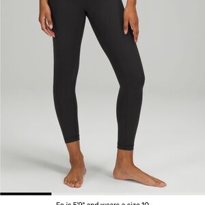 Lululemon Athletica Black Leggings with Stretchy Fit